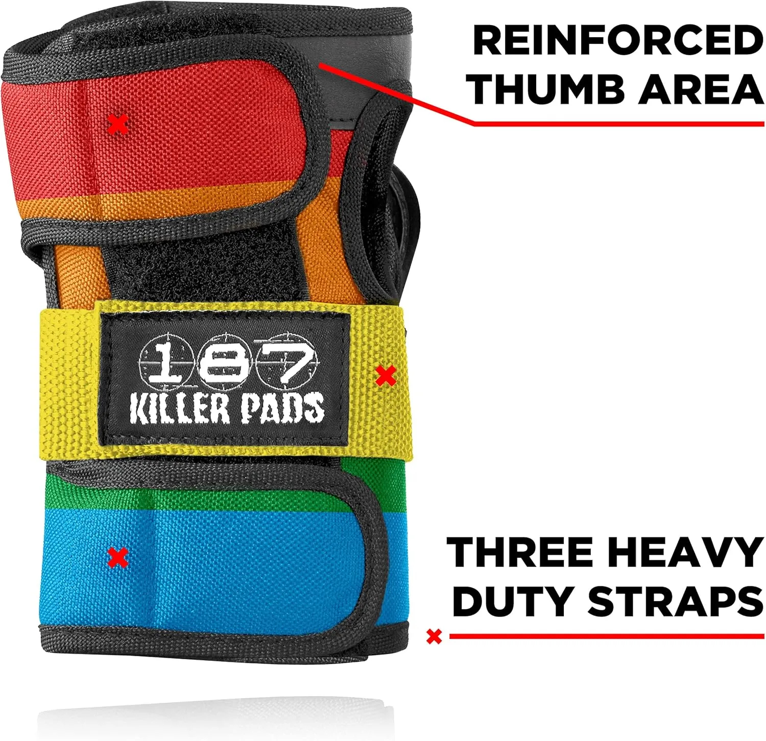 187 Killer Pads Wrist Guards – Ideal for Skateboarding, in-Line Skating/Rollerblading and Roller Derby