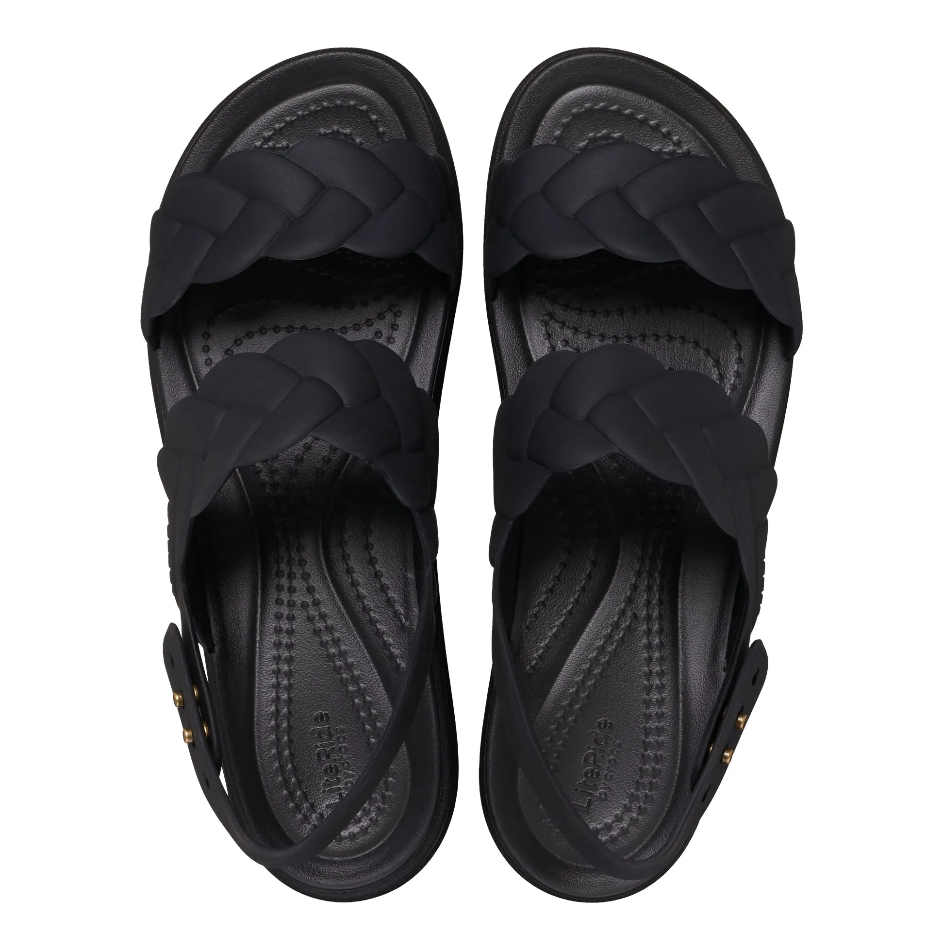 209977-060 BROOKLYN WOVEN UPPER LOW Womens Sandals Black