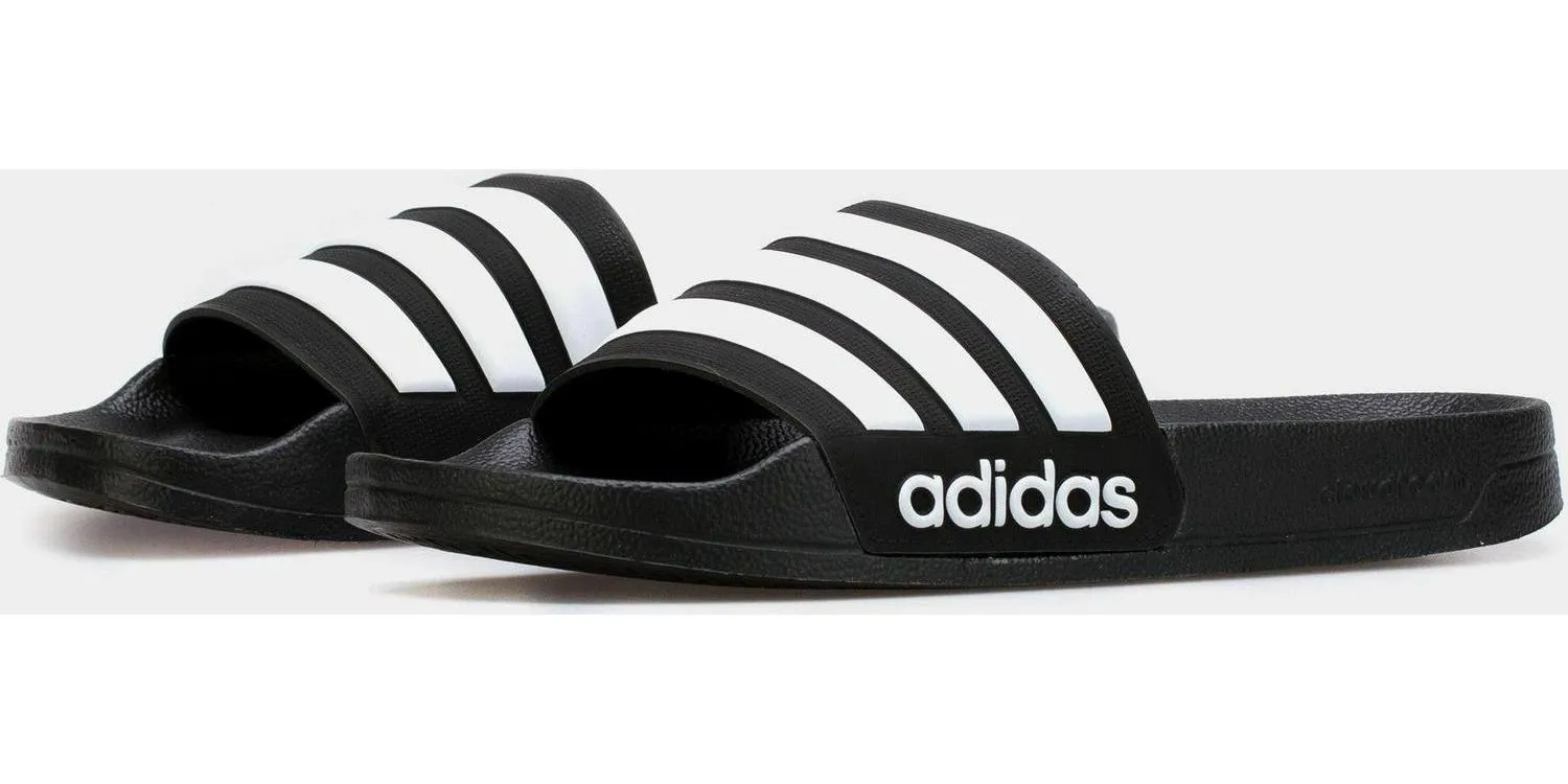 Adidas Adilette Cloudfoam Black White AQ1701 Slide Sandal Slippers