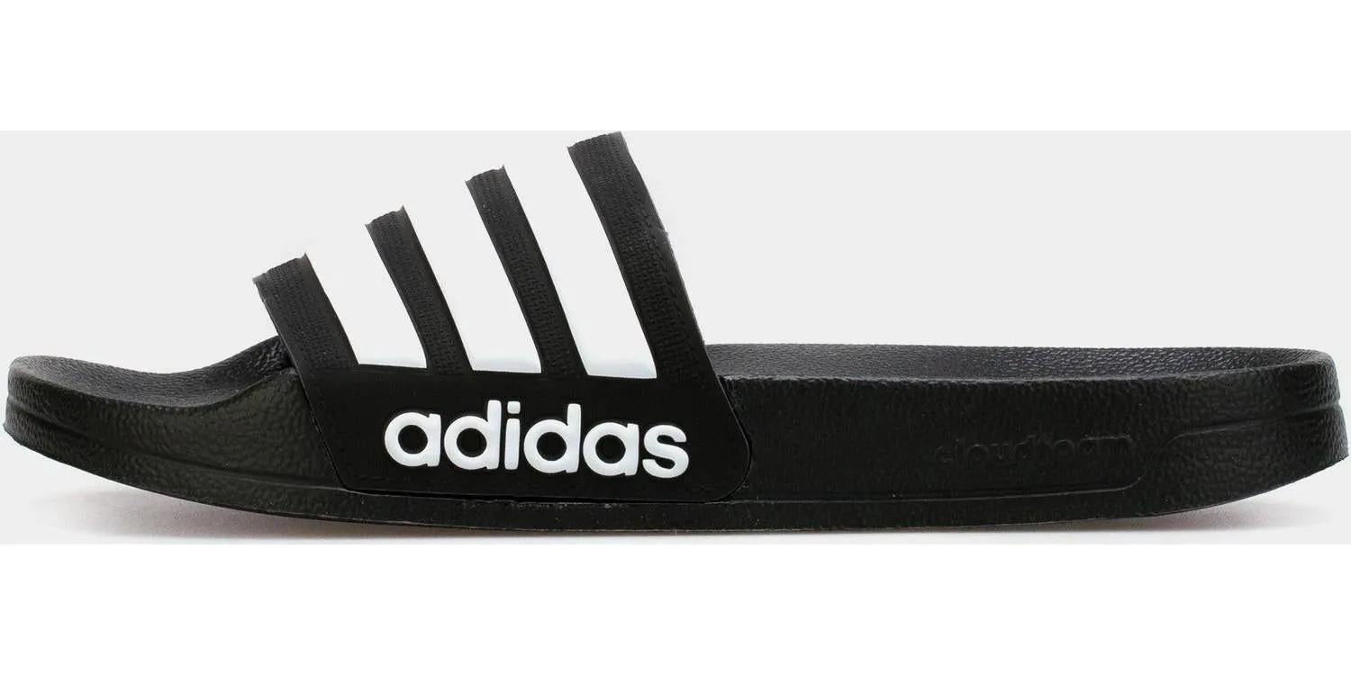 Adidas Adilette Cloudfoam Black White AQ1701 Slide Sandal Slippers