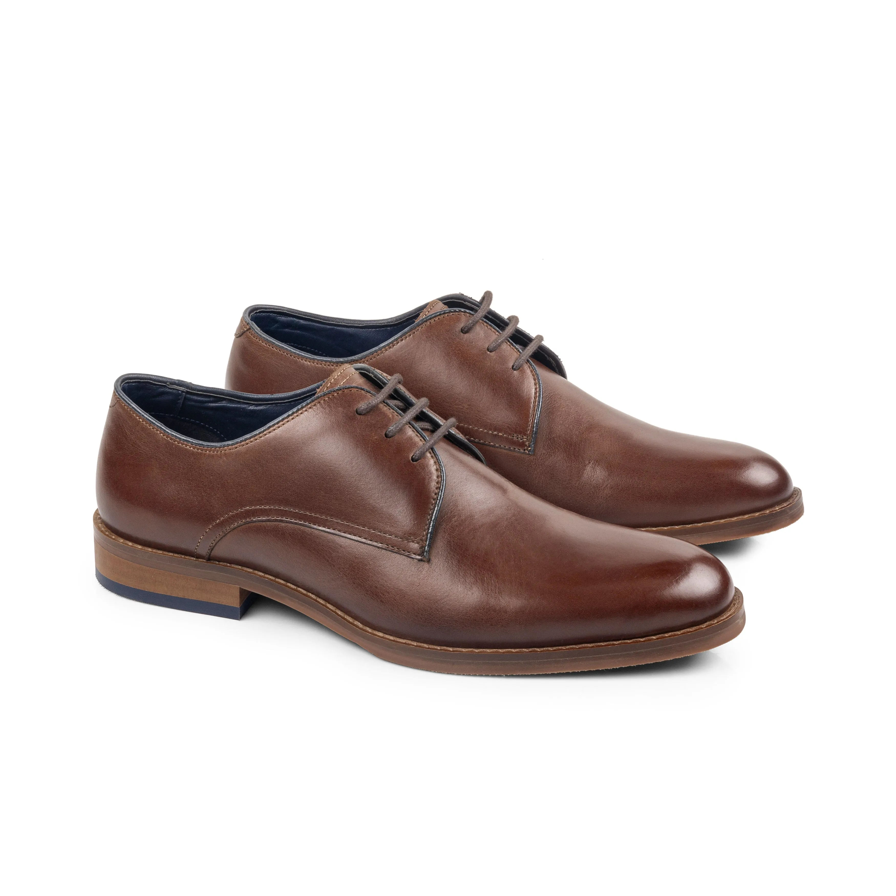 Alex Men's Derby Shoe - BROWN