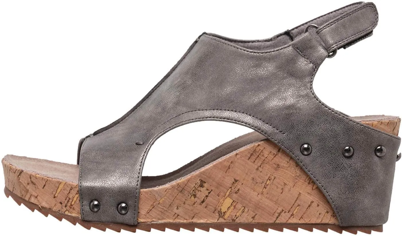 Antelope Women's Metallic Leather Wedge Wedge Sandals