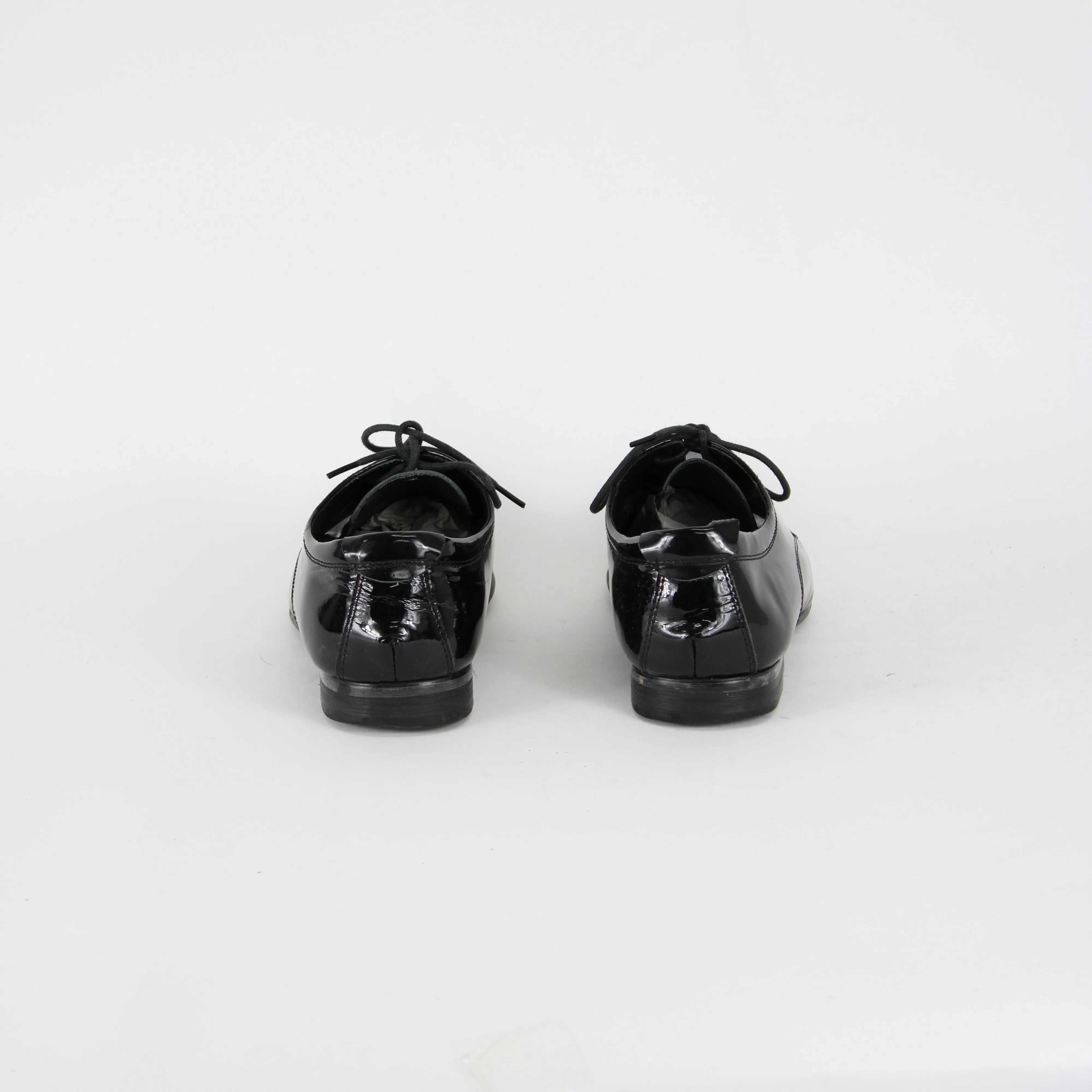 Antoine & Stanley Black Leather Derby Shoes