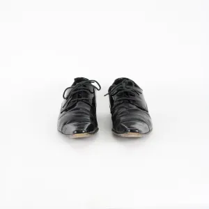 Antoine & Stanley Black Leather Derby Shoes