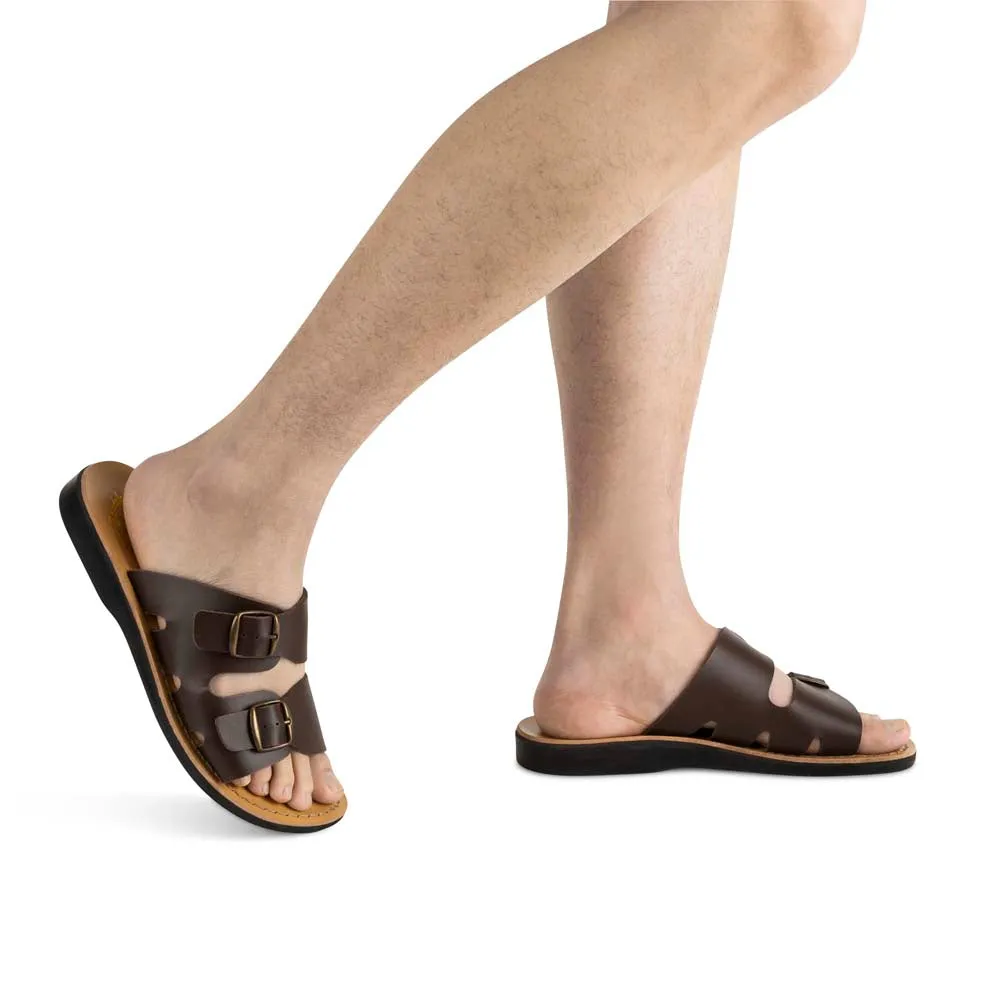 Barnabas Vegan - Leather Alternative Sandal | Brown