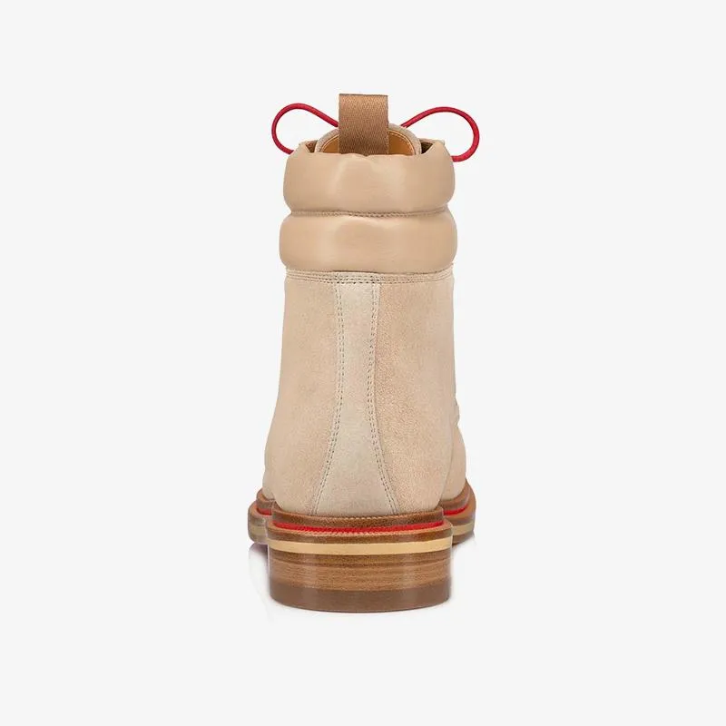 Beige Derby Waxed Laces Boot