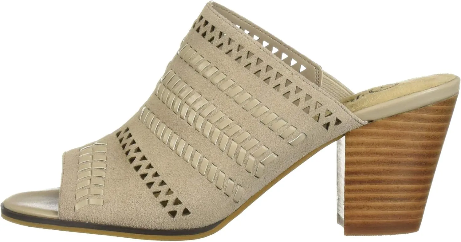 Bella Vita Women's Koraline Slide Sandal on Block Heel Mule