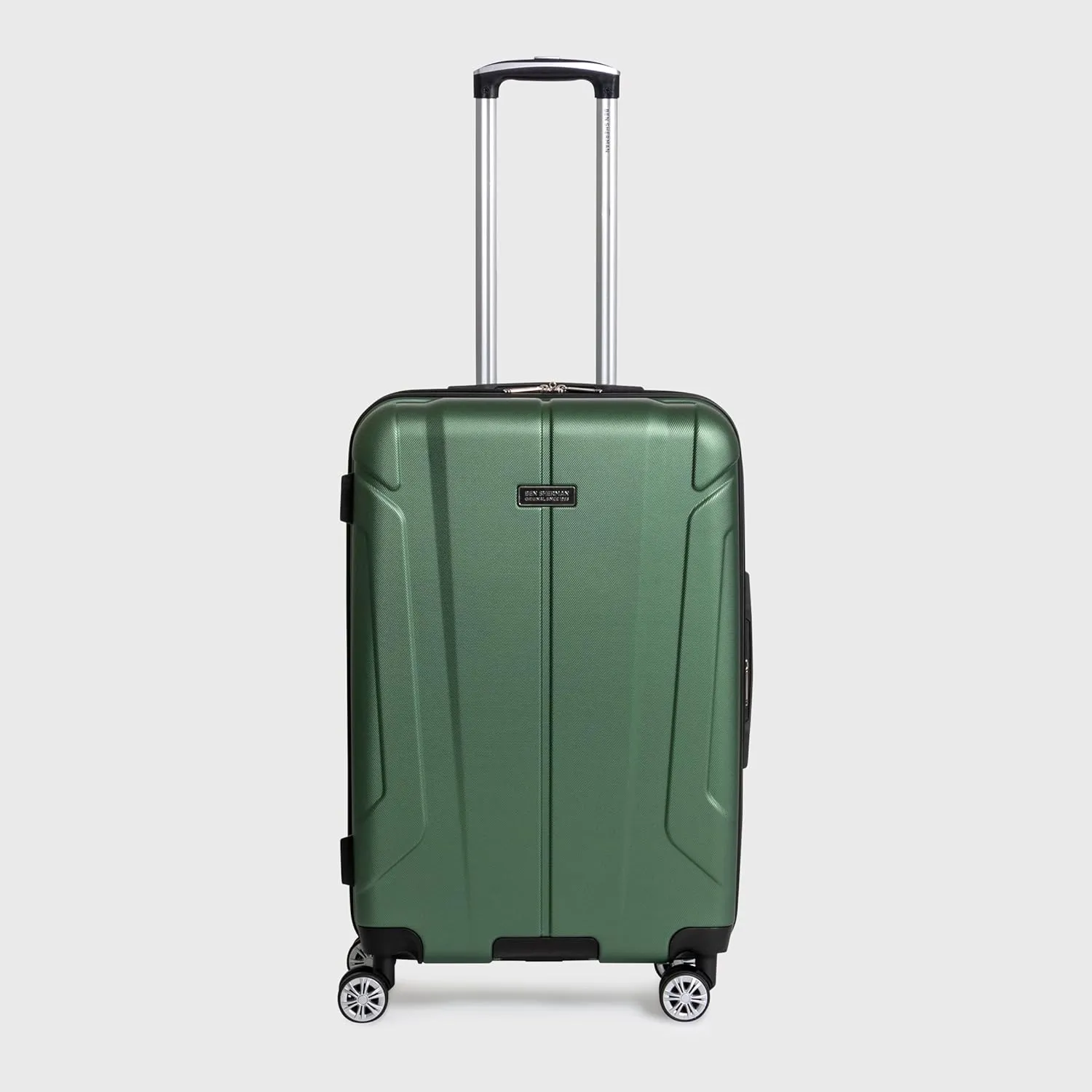 Ben Sherman Derby Spinner Travel Upright Luggage, Cilantro, 20-Inch Carry On