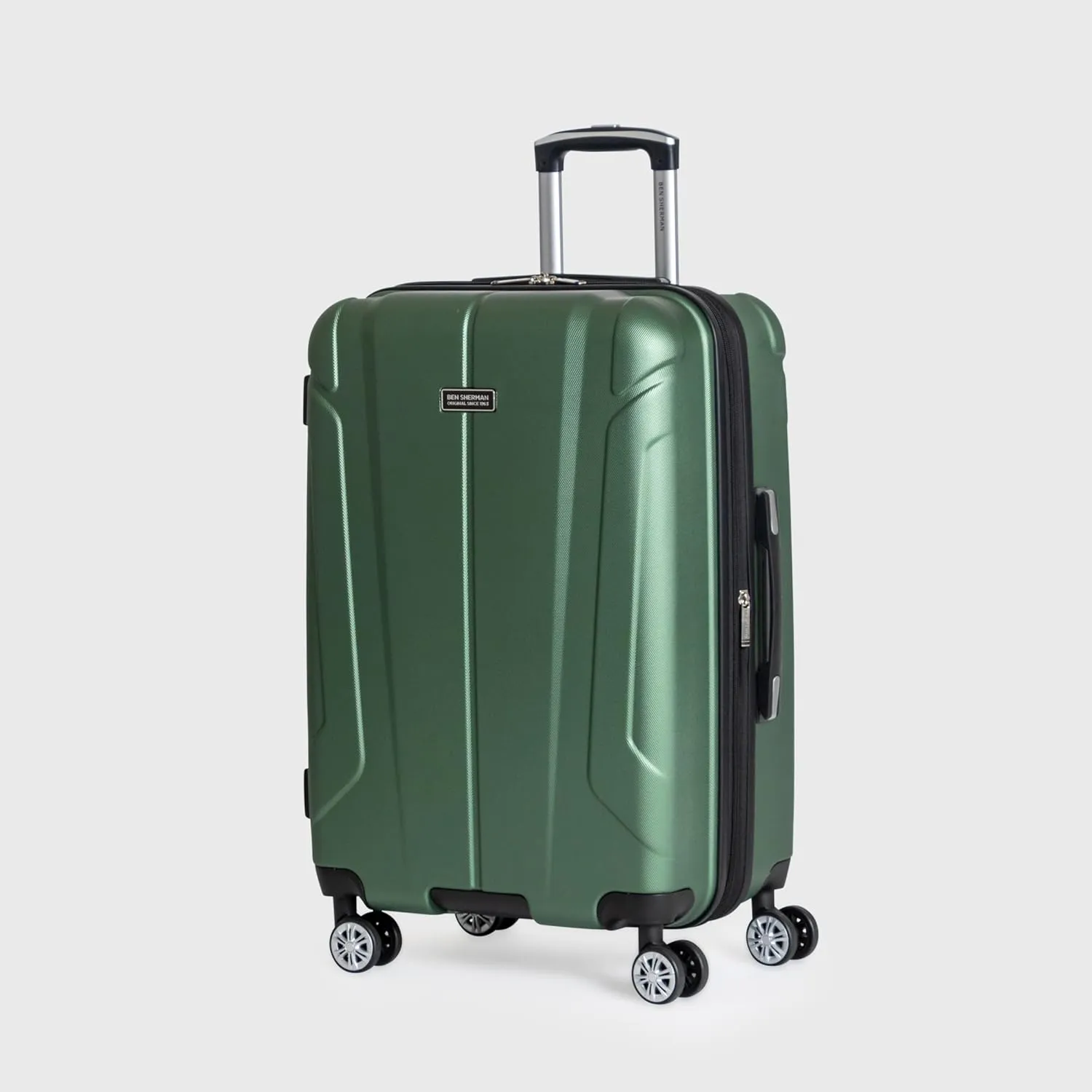 Ben Sherman Derby Spinner Travel Upright Luggage, Cilantro, 20-Inch Carry On