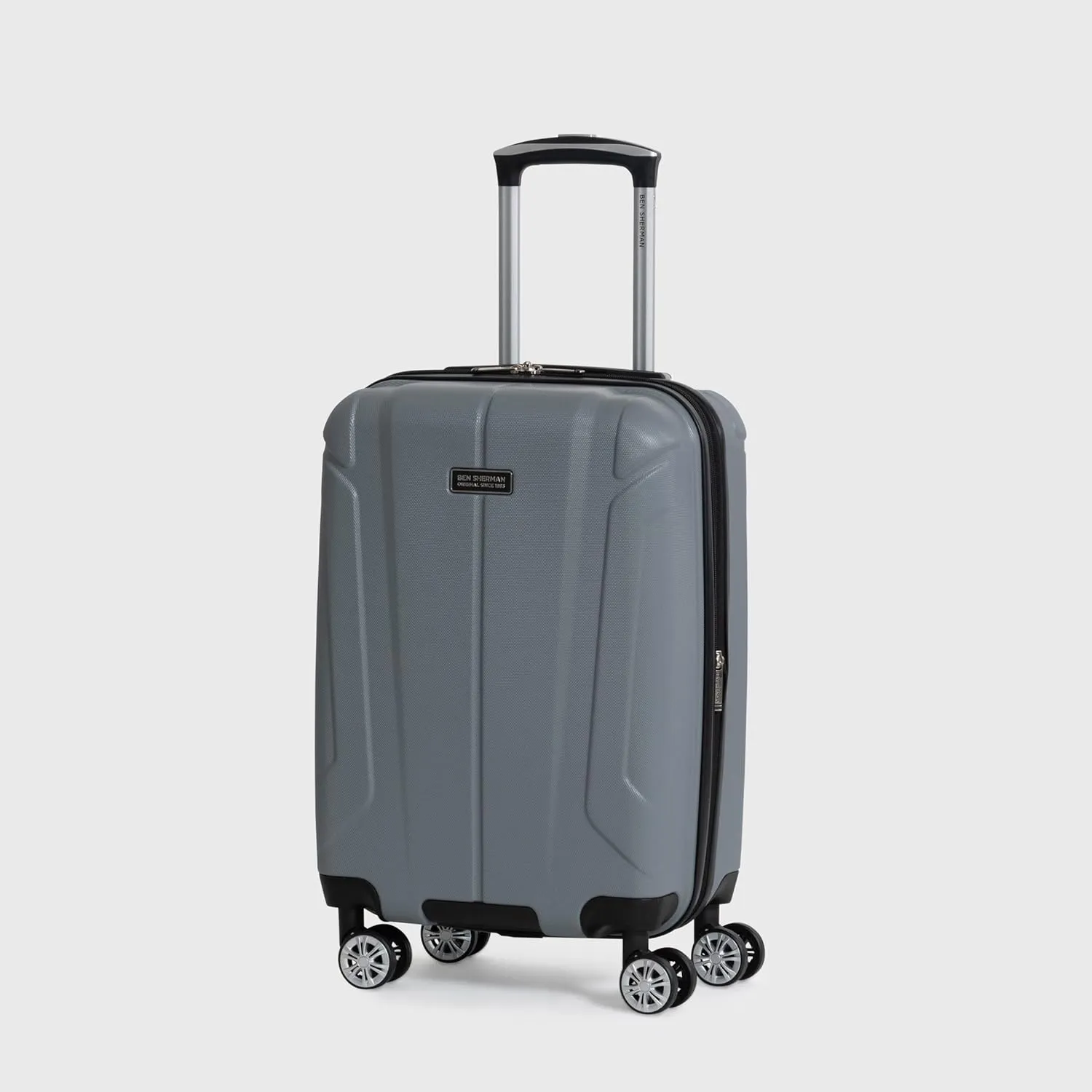 Ben Sherman Derby Spinner Travel Upright Luggage, Graphite, 20-Inch Carry On