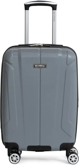 Ben Sherman Derby Spinner Travel Upright Luggage, Graphite, 20-Inch Carry On
