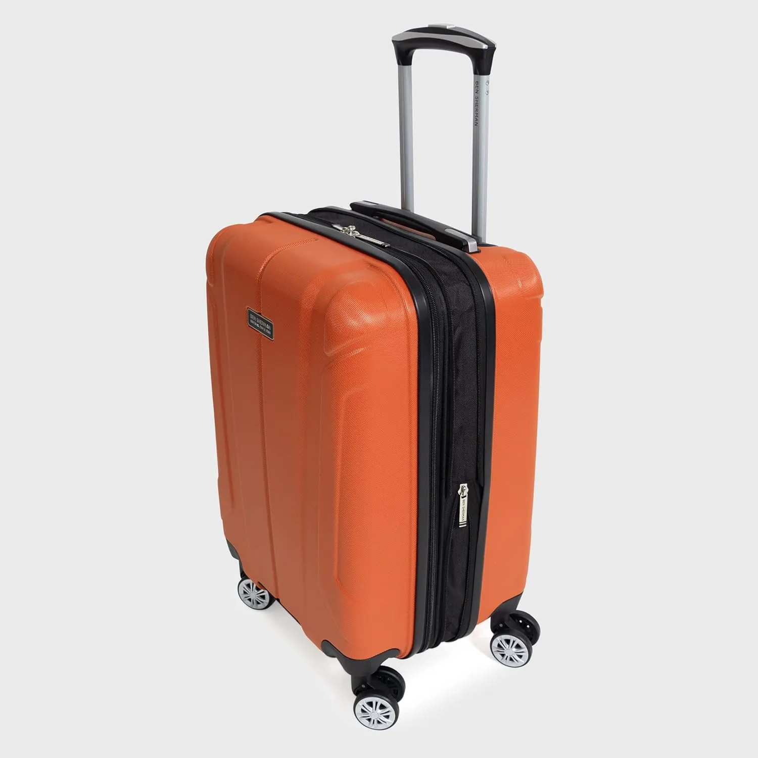 Ben Sherman Derby Spinner Travel Upright Luggage, Mandarin, 20-Inch Carry On