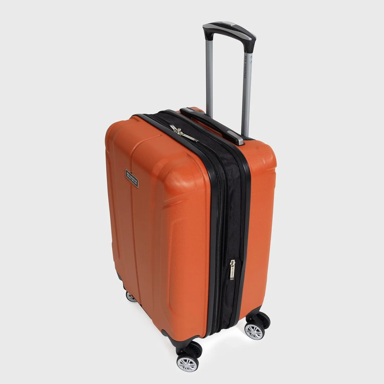 Ben Sherman Derby Spinner Travel Upright Luggage, Mandarin, 20-Inch Carry On