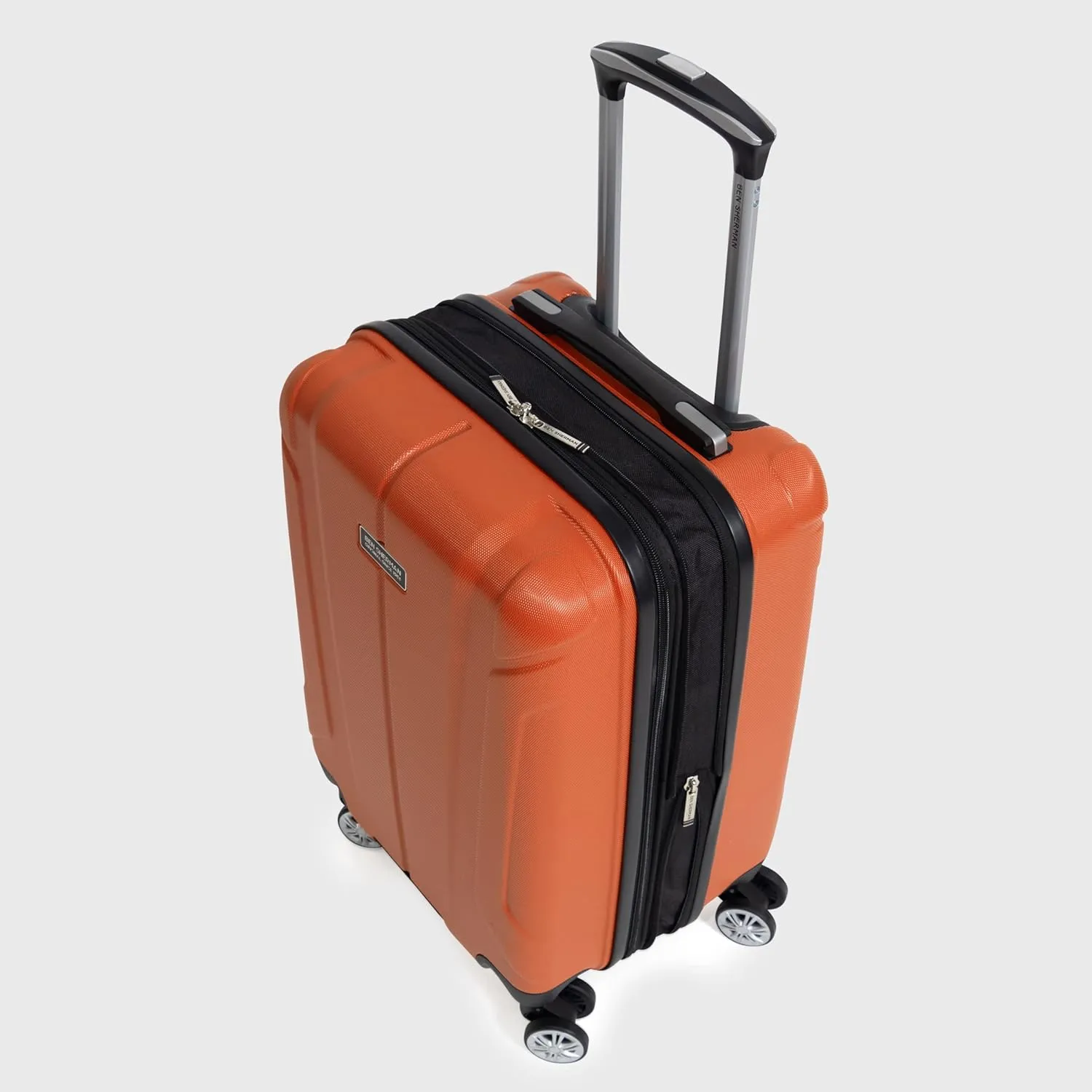 Ben Sherman Derby Spinner Travel Upright Luggage, Mandarin, 20-Inch Carry On
