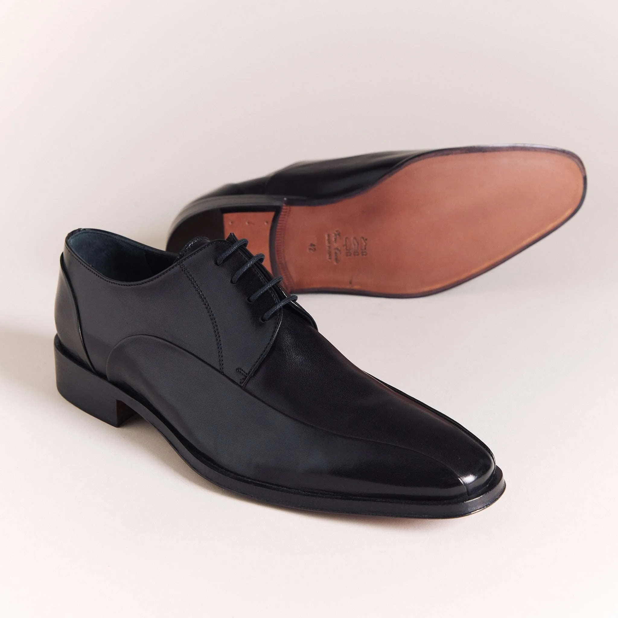Black Overlay Derbys
