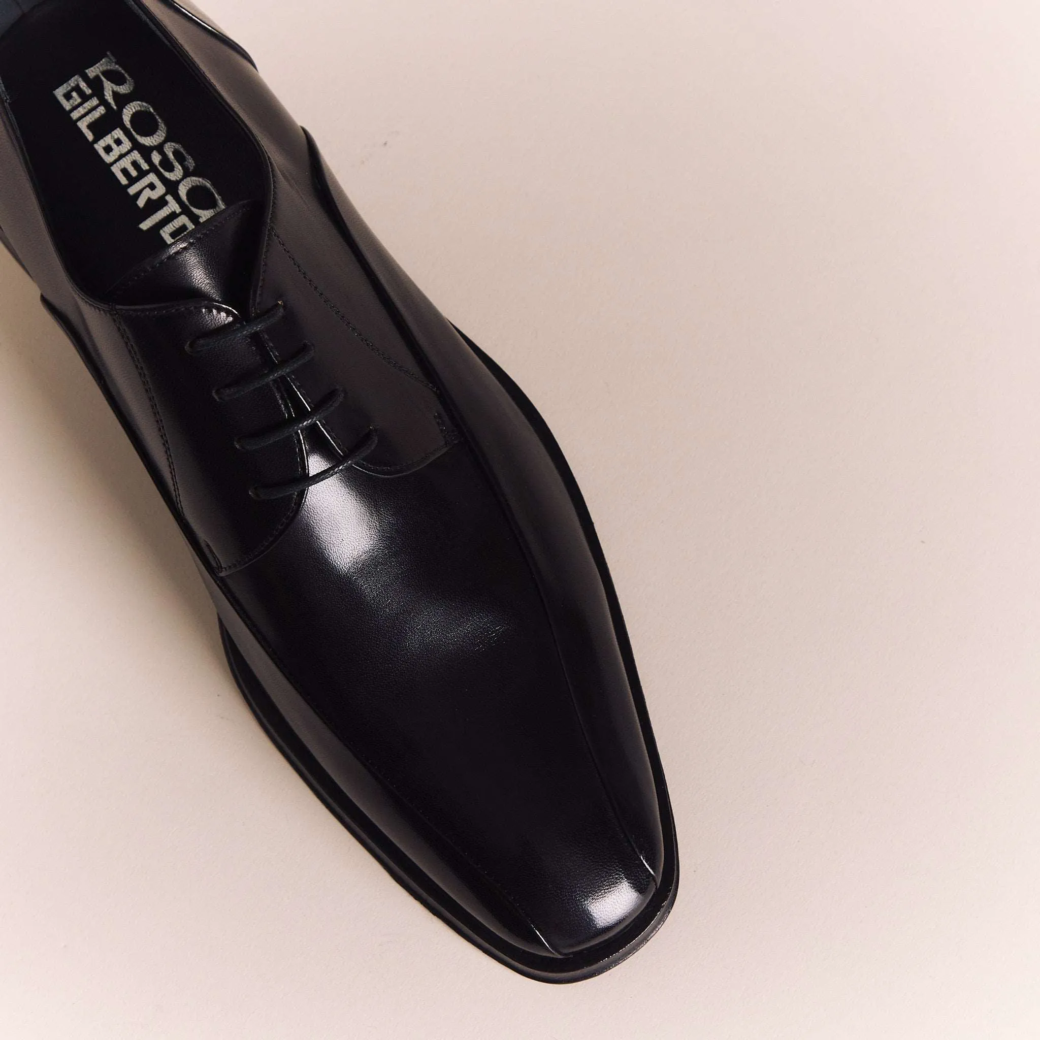 Black Overlay Derbys