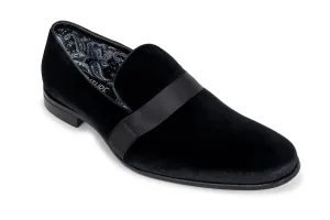 Black Velvet Loafer