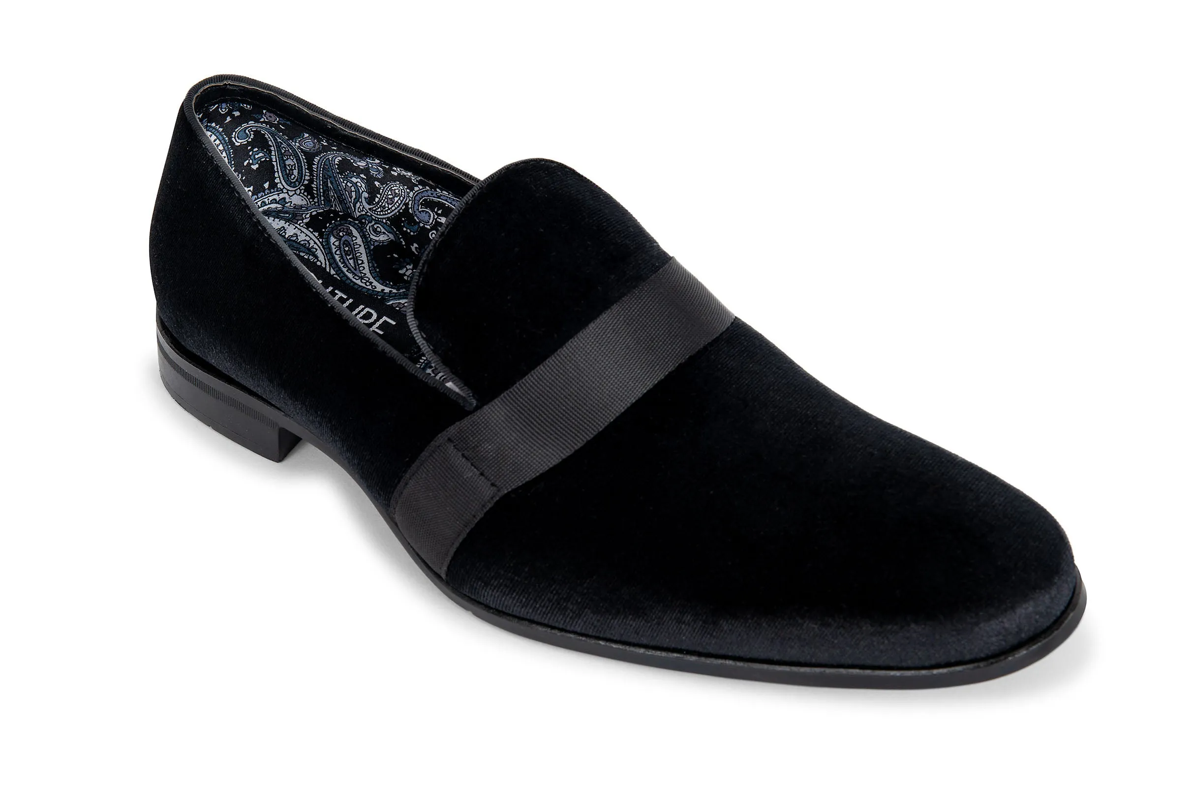 Black Velvet Loafer