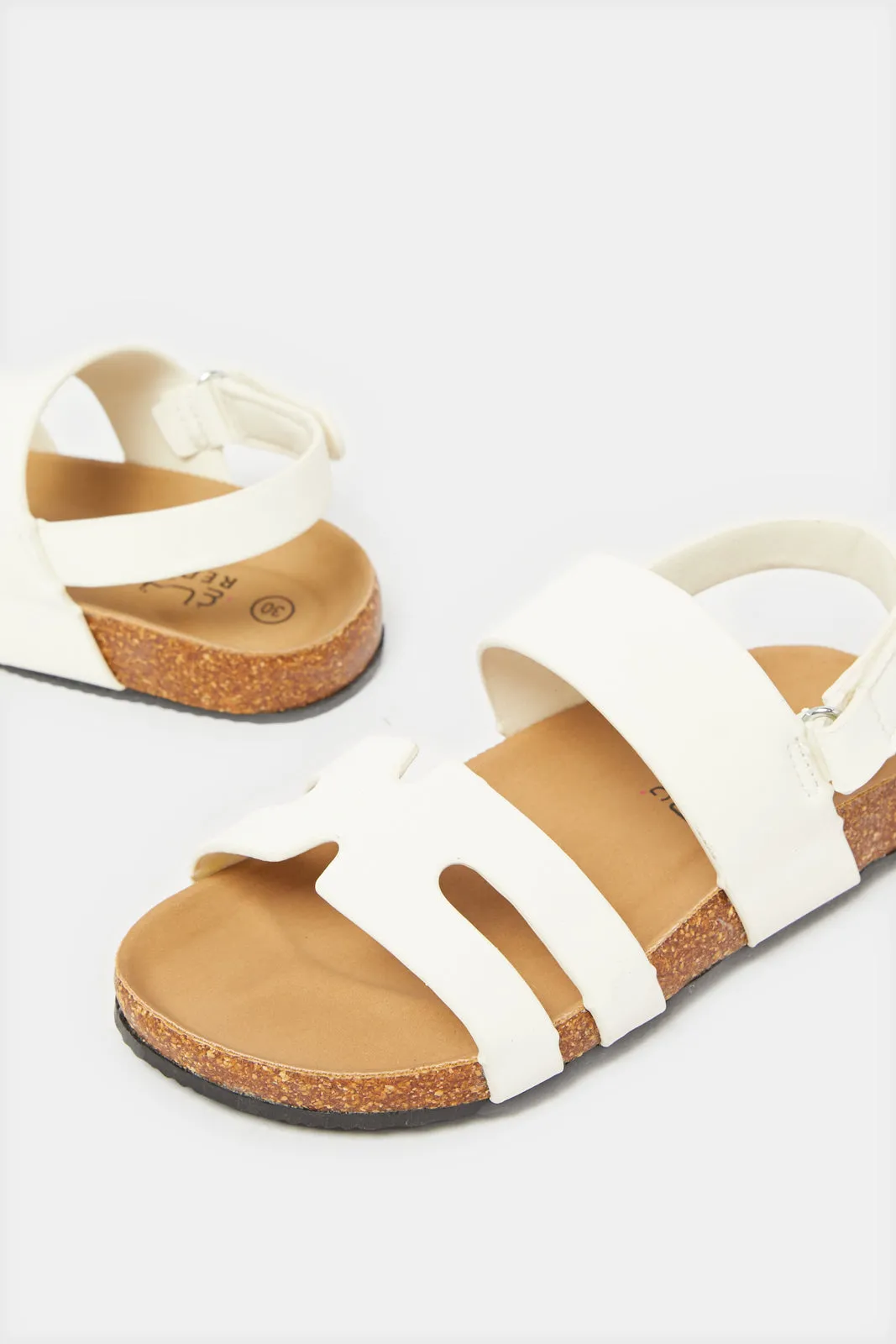 Boys White Traditional Sandal