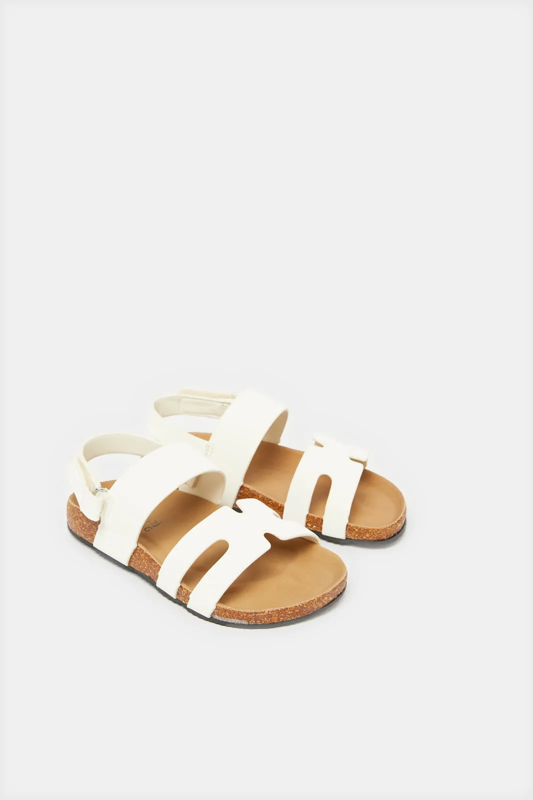 Boys White Traditional Sandal