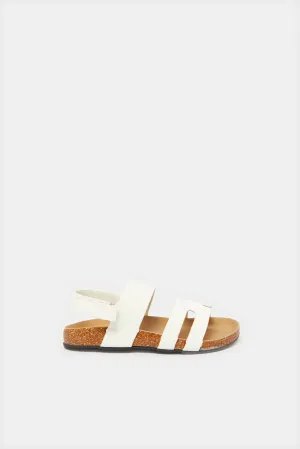 Boys White Traditional Sandal