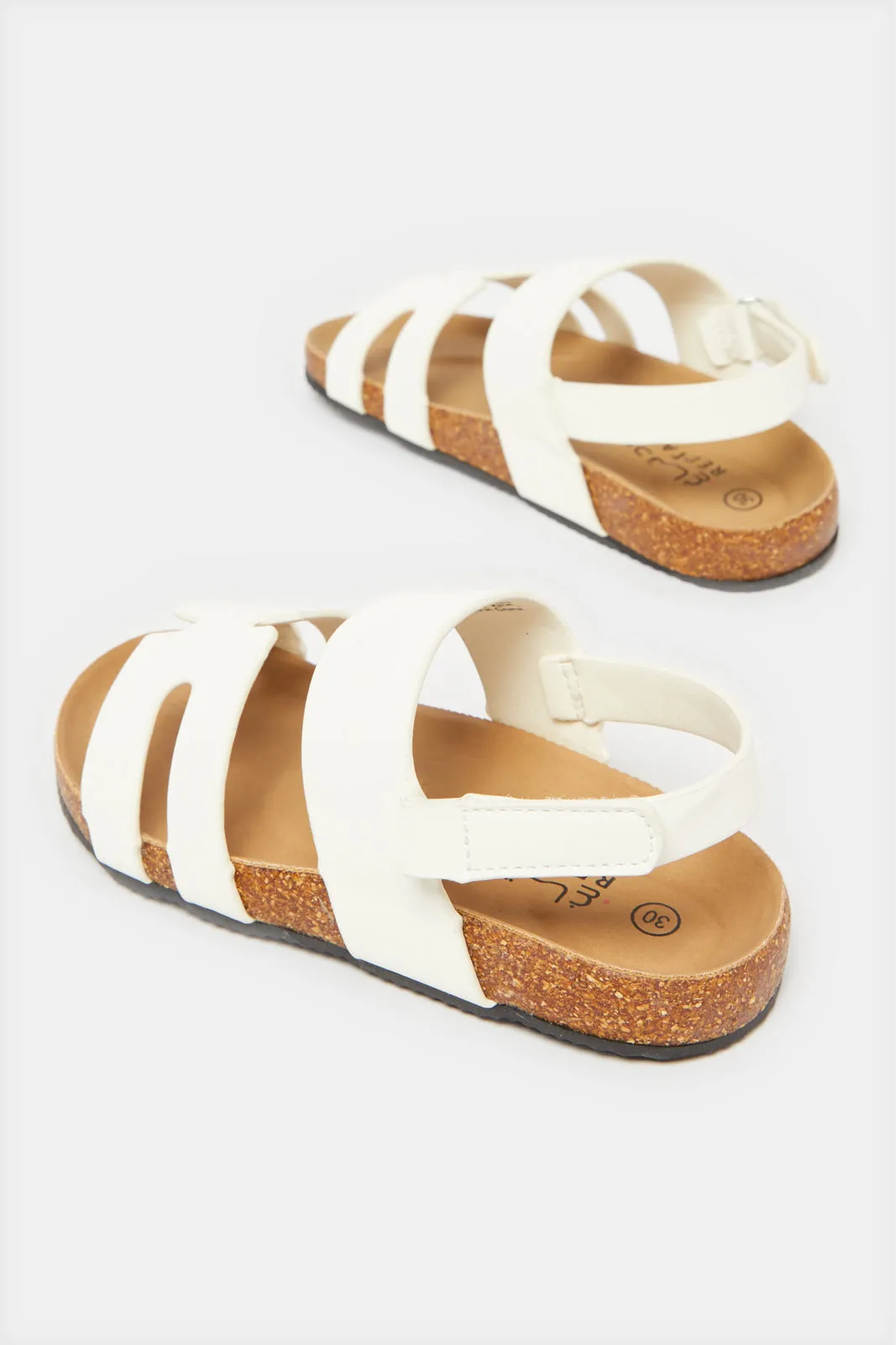Boys White Traditional Sandal