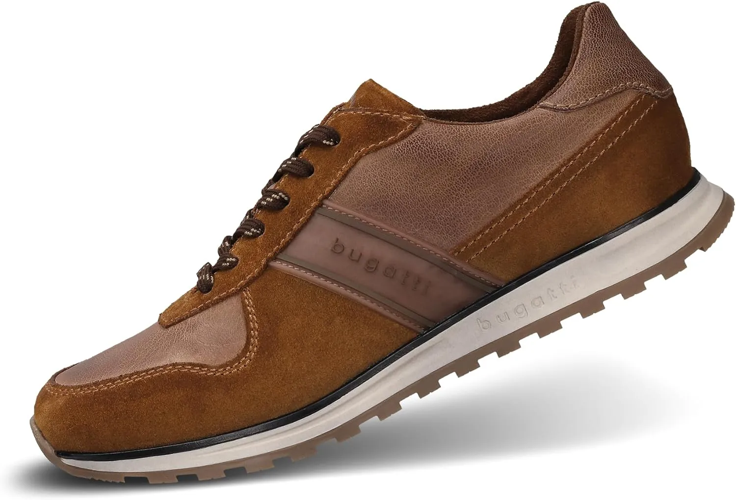 bugatti Men's Derby Lace-up Shoes, Brown, 10.5