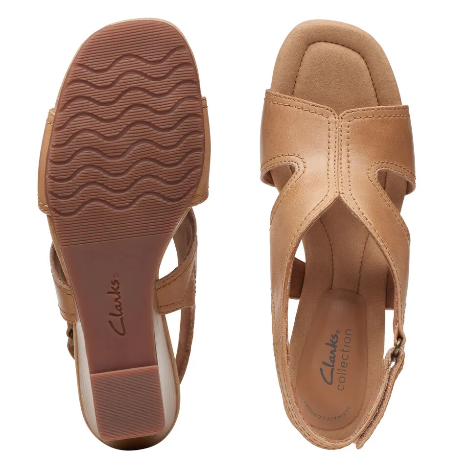 Clarks Women's Kyarra Aster Light Tan | White Leather
