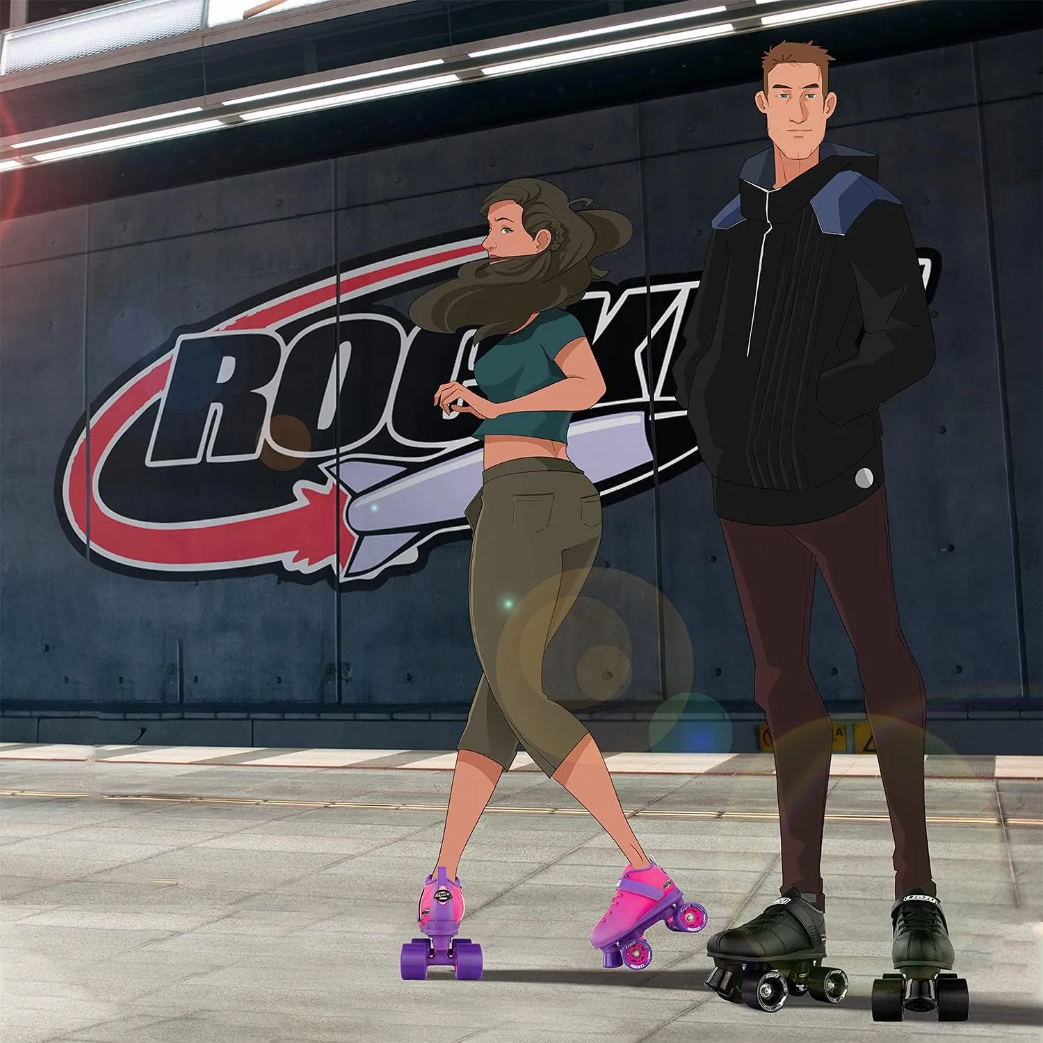 Crazy Skates Rocket Roller Skates - Quad Skates for Men and Women