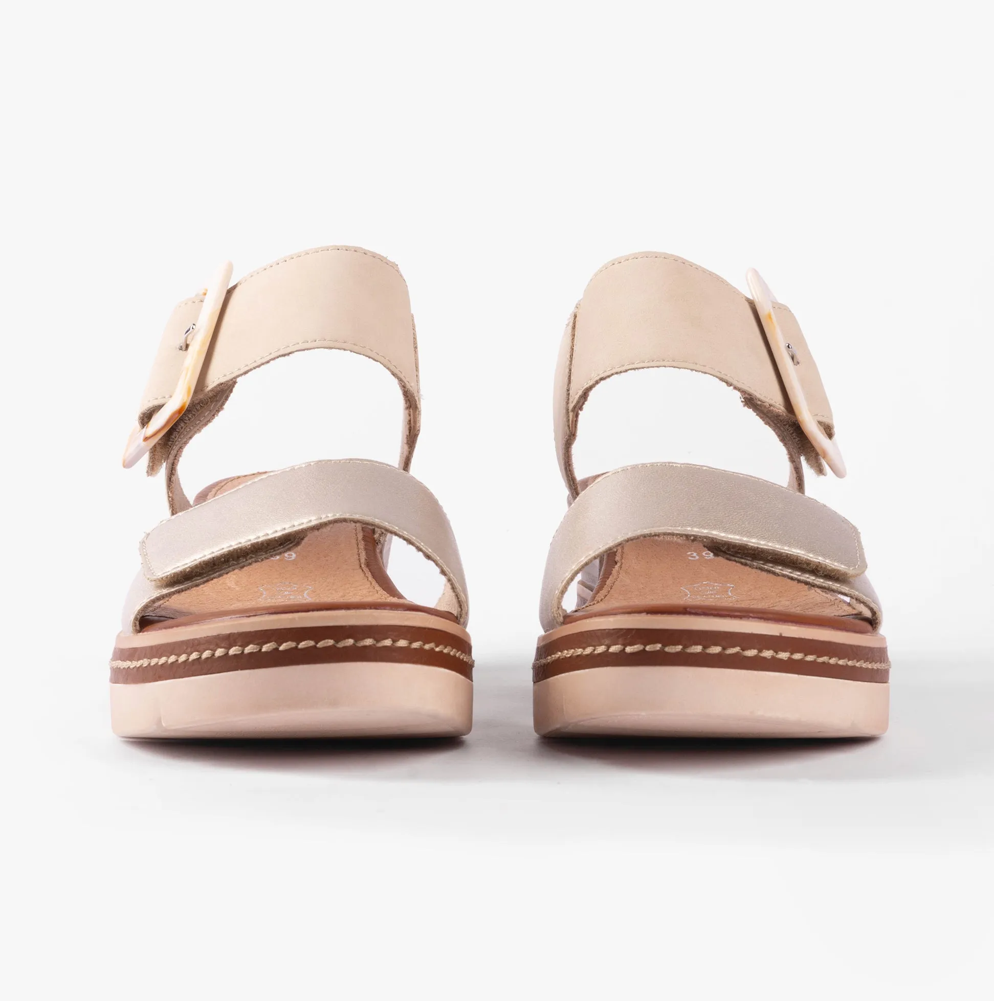 D2L53-60 Womens Sandals Beige