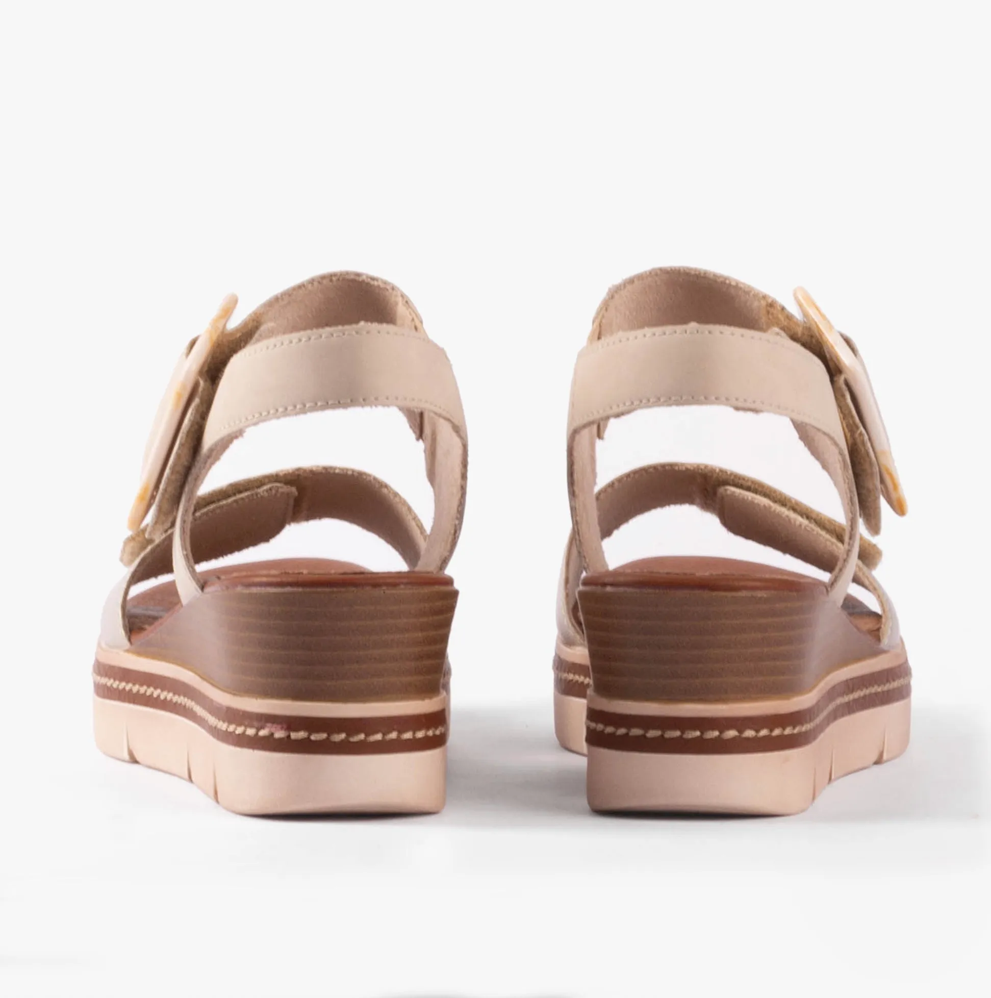 D2L53-60 Womens Sandals Beige