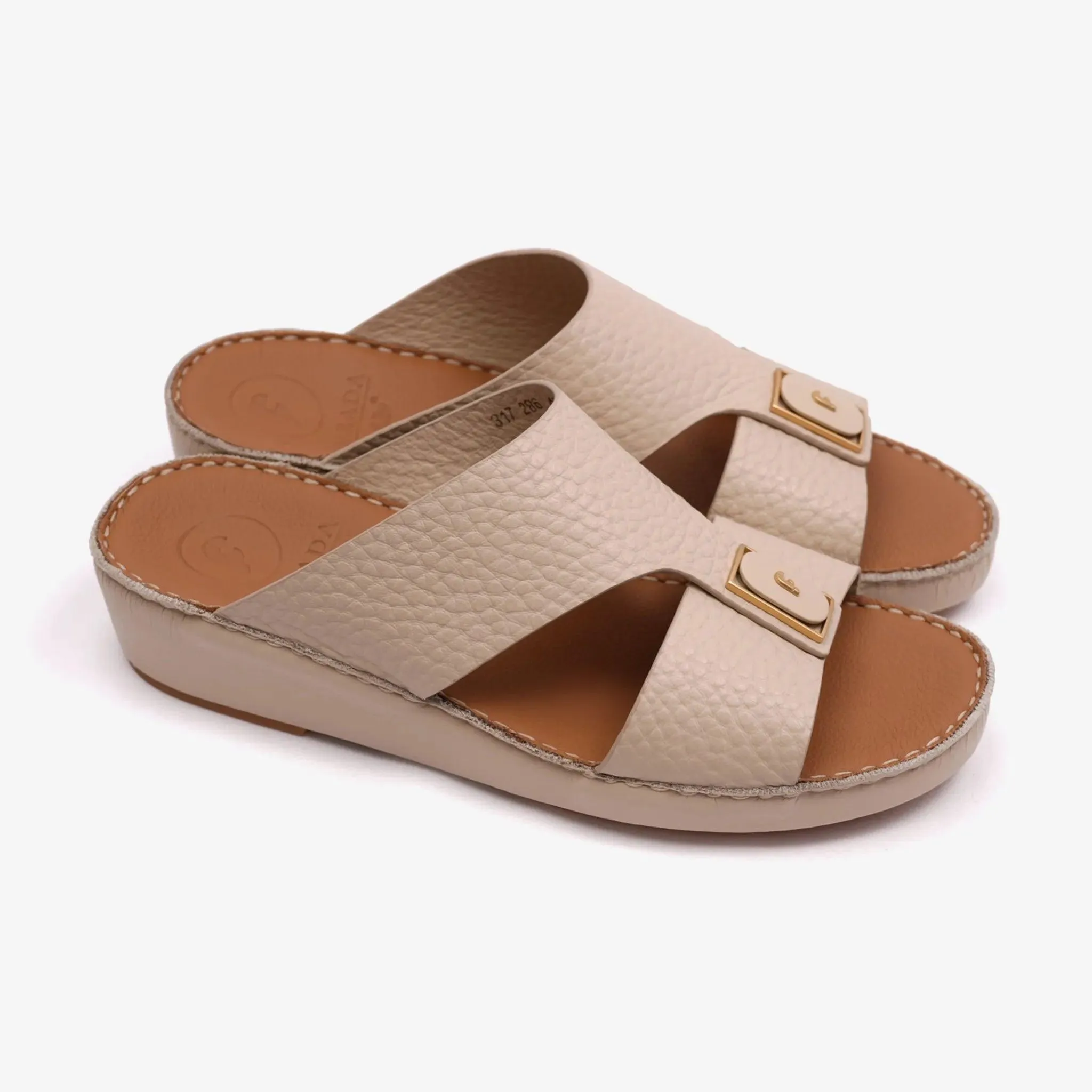 DAVINCI TIMELESS HAMMERED ARABIC SANDALS SAHARA