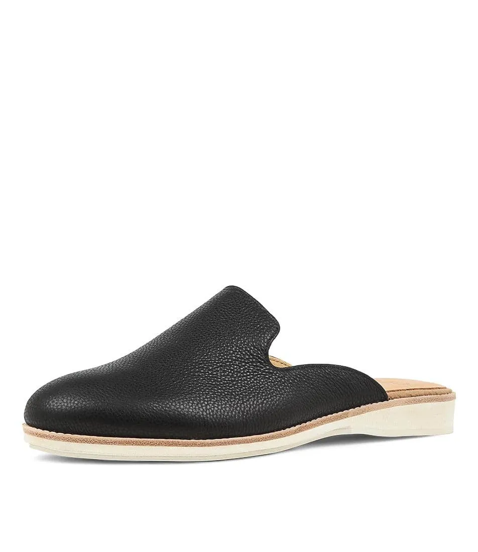 Derby Mule Black Tumble