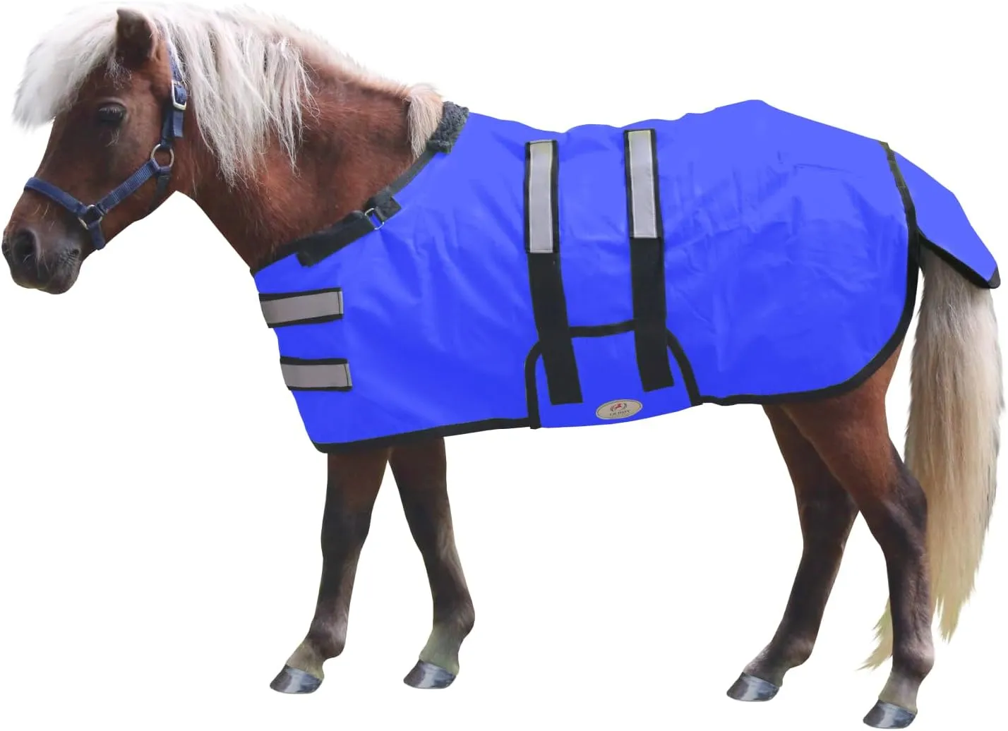 Derby Originals 600D Ripstop Waterproof Reflective Safety Winter Foal and Mini Horse Turnout Blanket 150G Insulation Triple Layer Breathable 210T lining