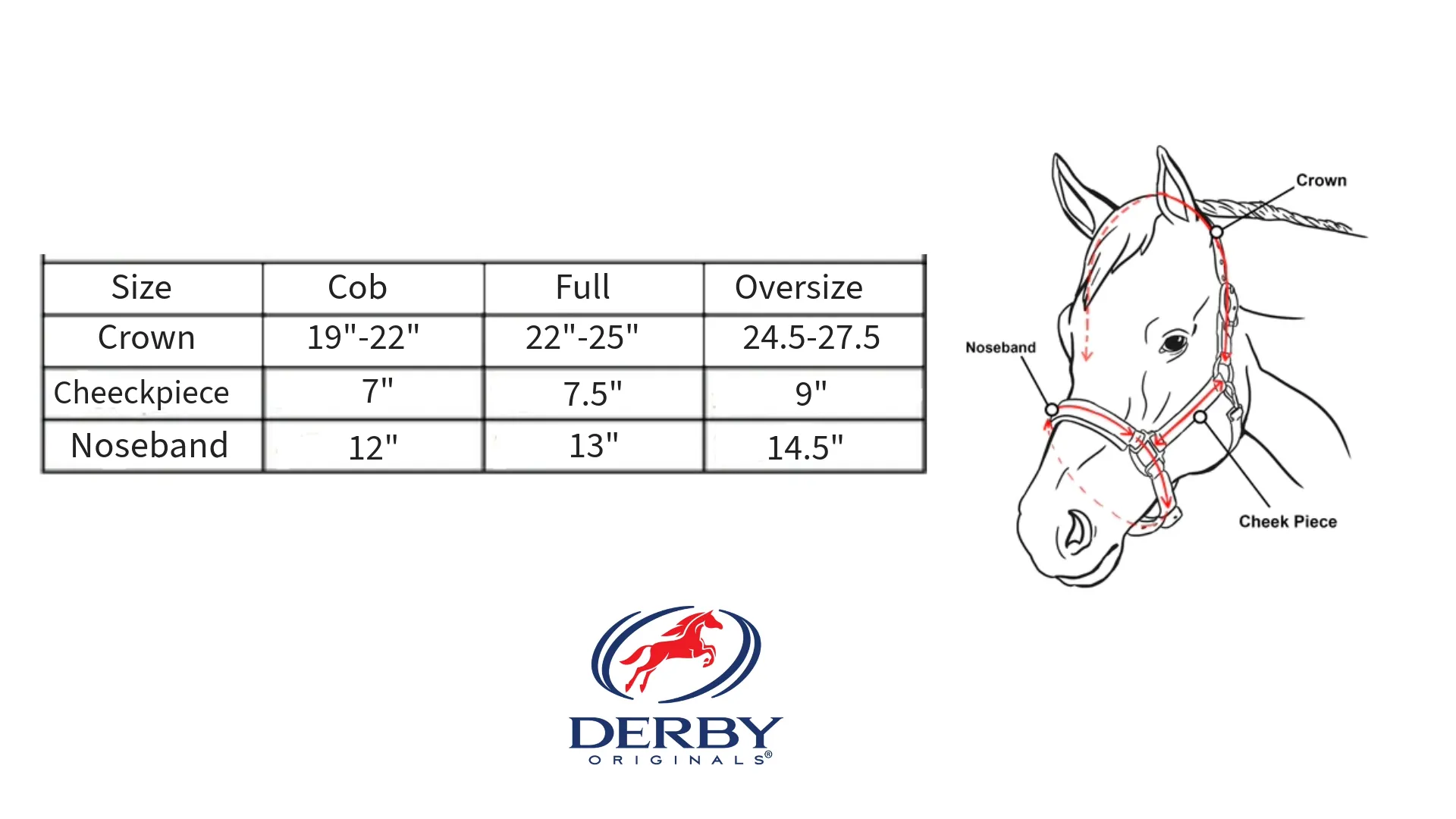 Derby Originals American Elegance Series Triple Stitch Leather Halter