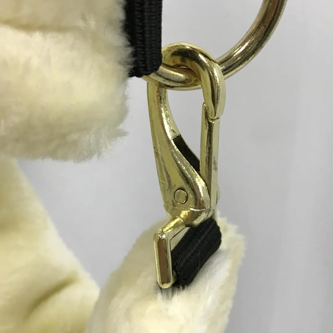 Derby Originals Comfortable Super Soft Padded Faux Mink Horse Black Nylon Halters with Throat Snap for Easy Removal, Daily Use, and 1-Year Warranty
