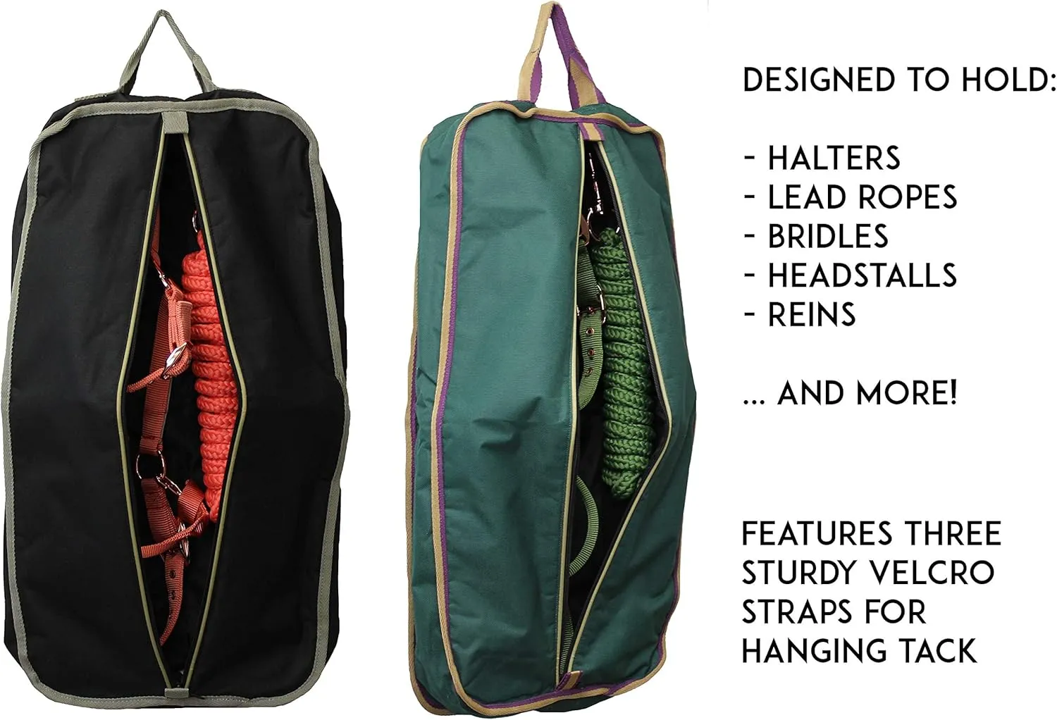 Derby Originals Padded 3 Layered Halter Bridle Carry Bags For Horse Tack- Keeps Tack Clean & Dry