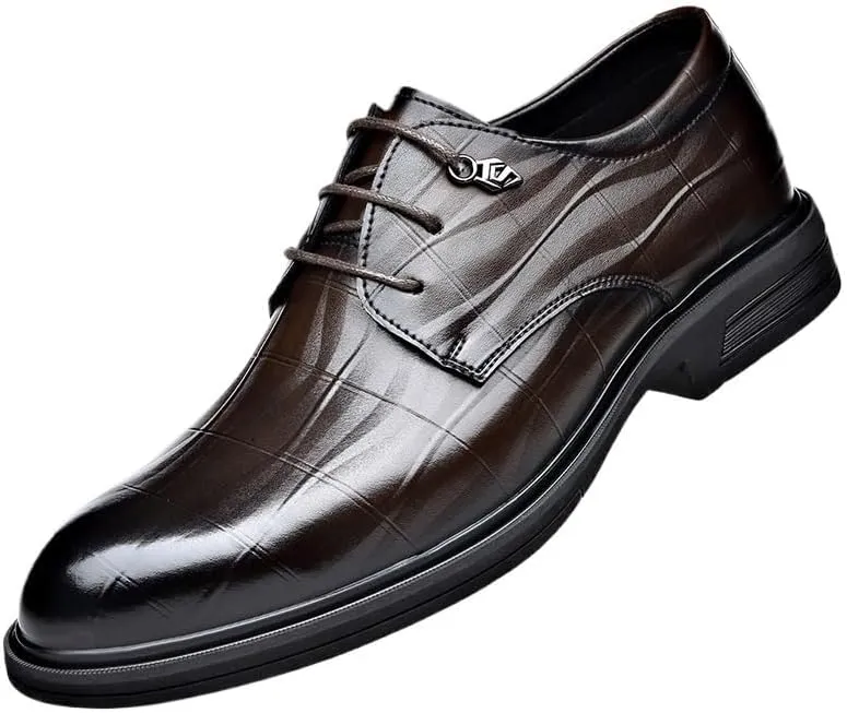 Derby Shoes Wedding Genuine Leather White Mens Shoes Fashion Casual Dress Sneakers