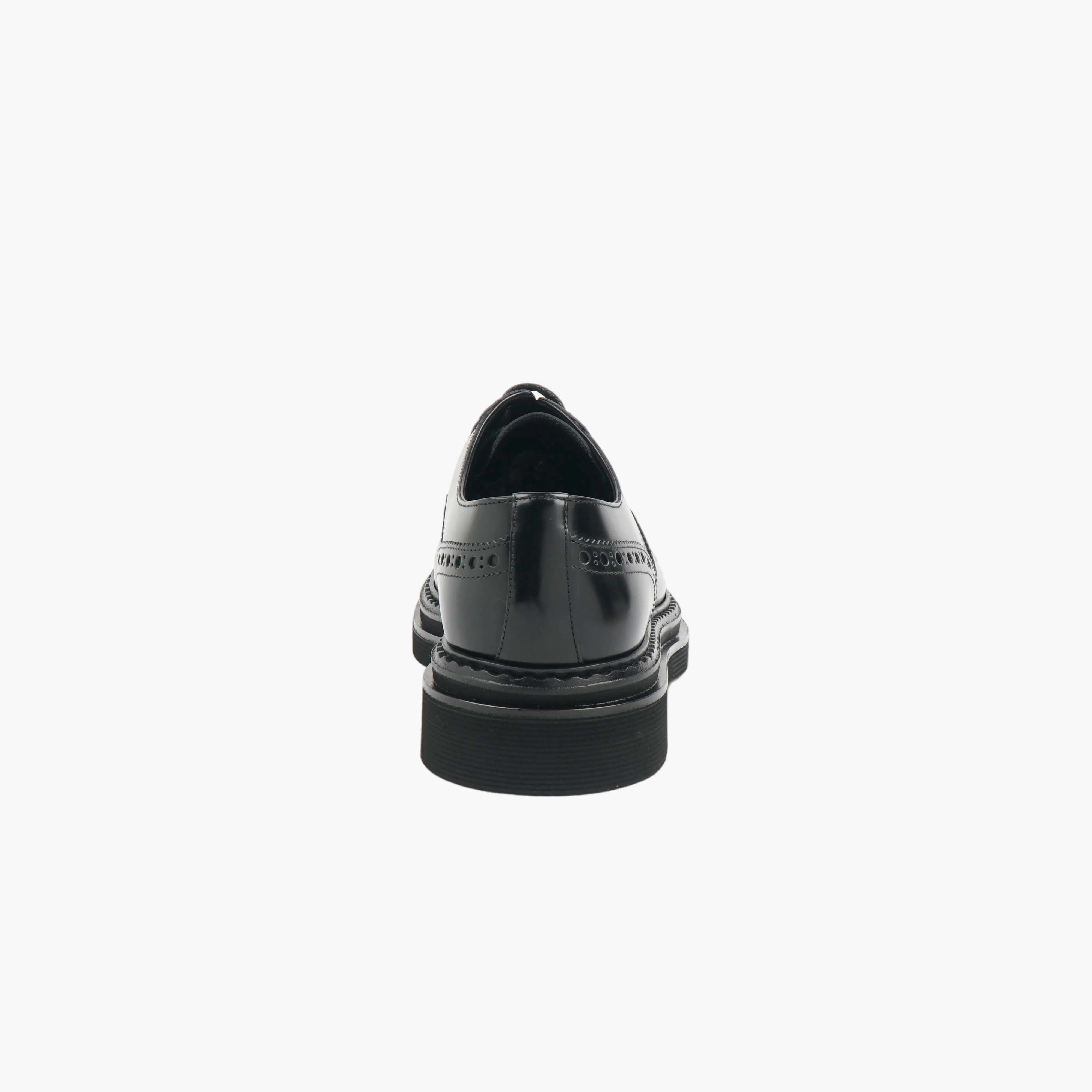 Dolce & Gabbana Black Brogue Shoes - Made in Italy, Premium Leather Craftsmanship