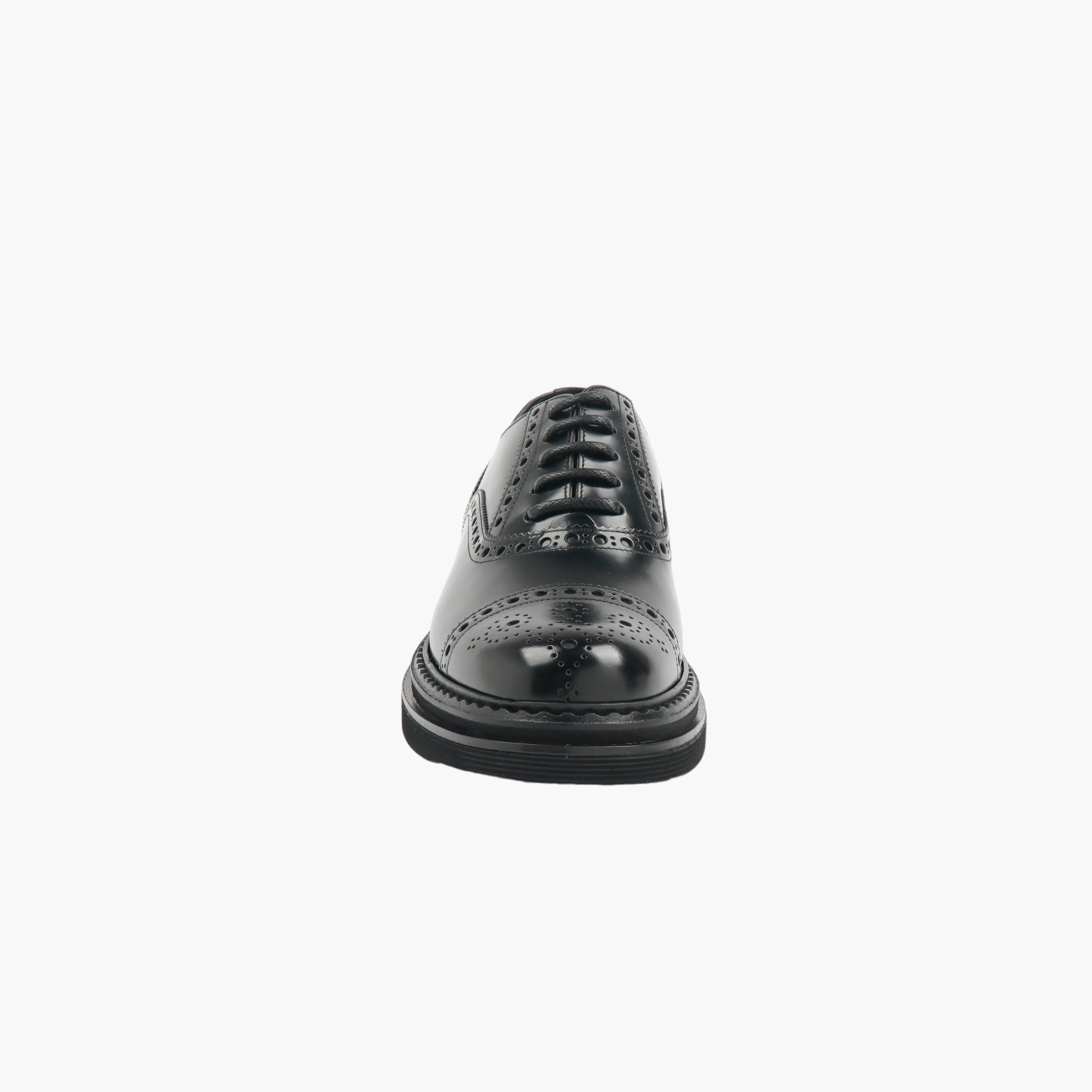 Dolce & Gabbana Black Brogue Shoes - Made in Italy, Premium Leather Craftsmanship