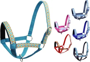 Double Layer Heavy Duty Padded Overlay Printed Nylon Cow Halter - 6 Month Warranty