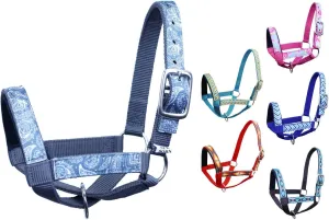 Double Layer Heavy Duty Padded Overlay Printed Nylon Cow Halter - 6 Month Warranty