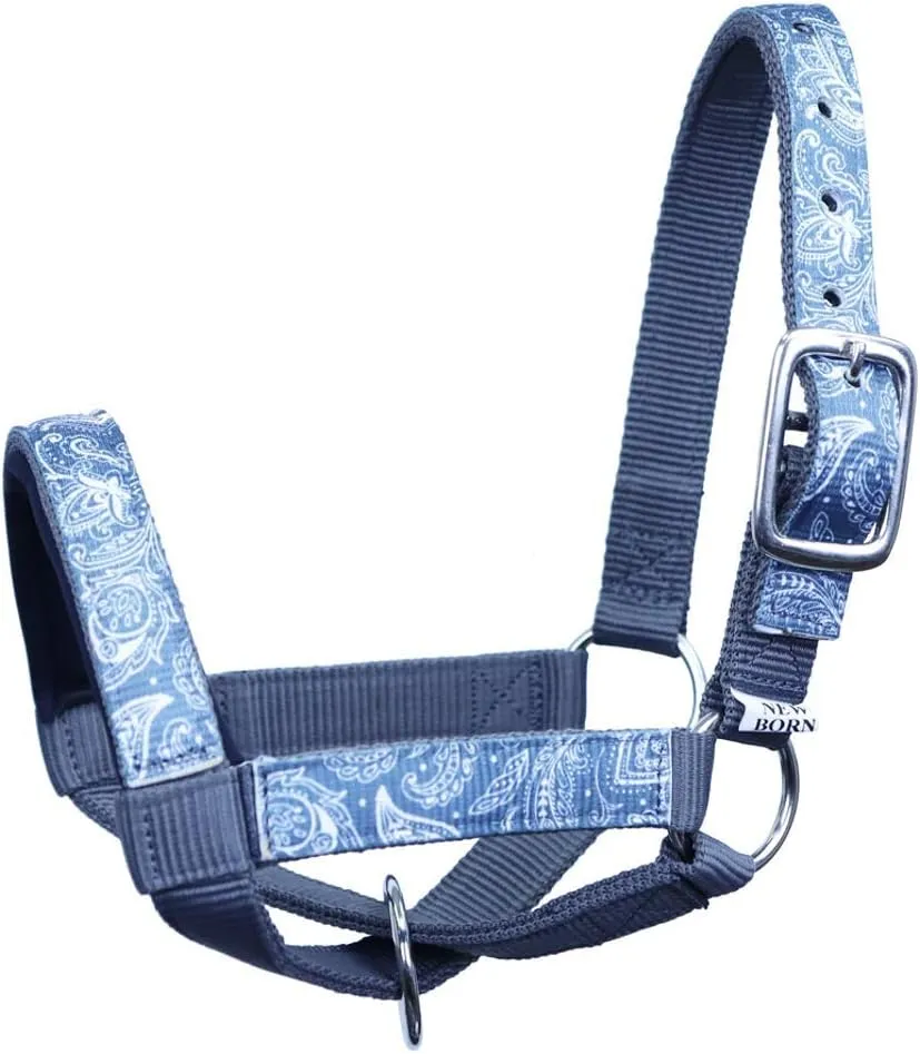 Double Layer Heavy Duty Padded Overlay Printed Nylon Cow Halter - 6 Month Warranty