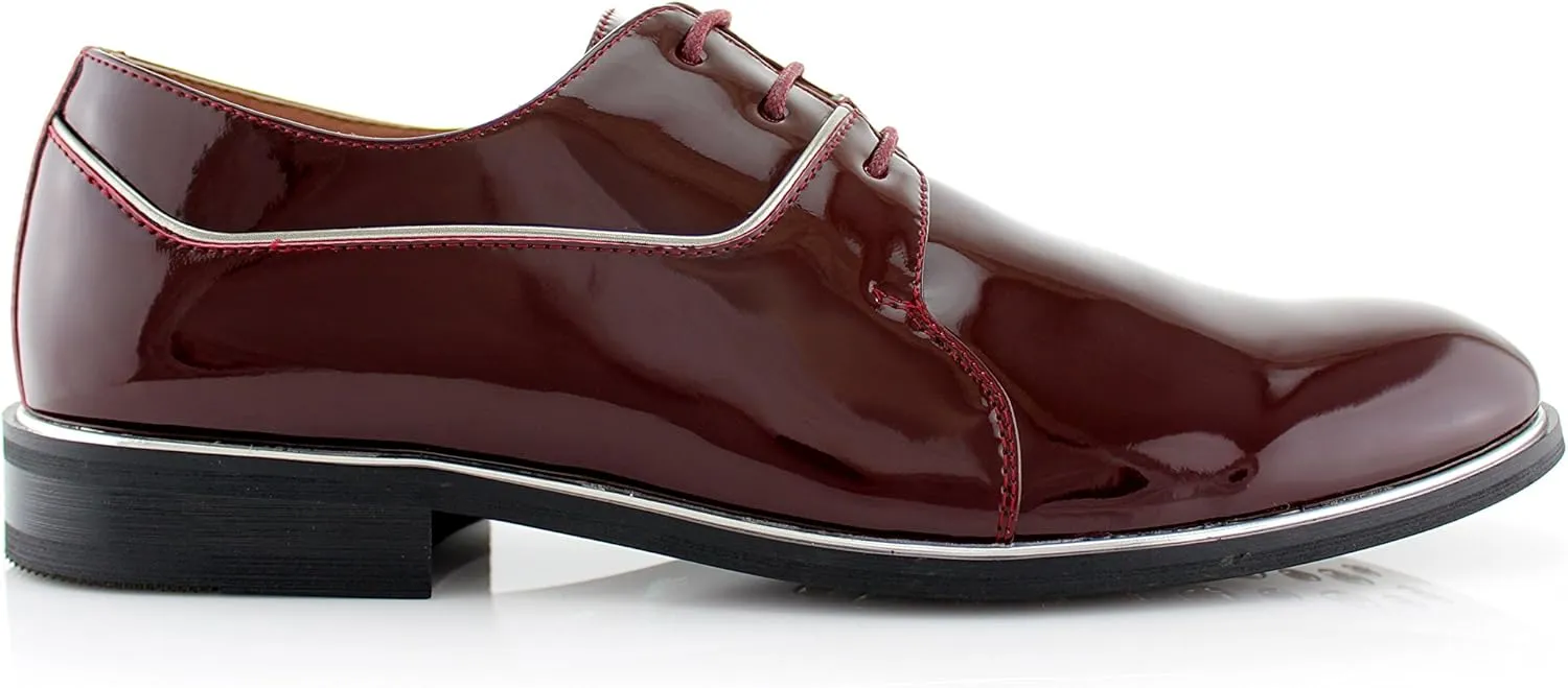 Ferro Aldo Men's Classic Round-Toe Fashion Derby Dress Shoes