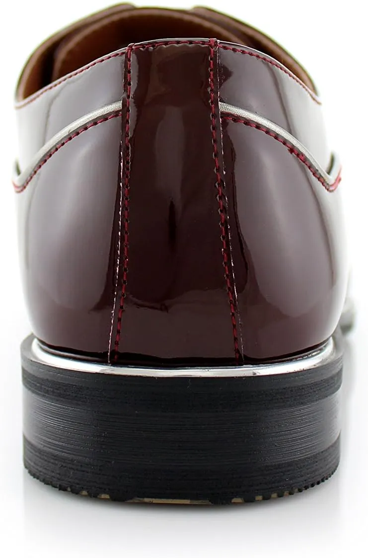 Ferro Aldo Men's Classic Round-Toe Fashion Derby Dress Shoes