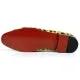 FIESSO  BLACK/GOLD LEOPARD PRINT PONY HAIR LOAFER