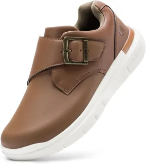 FitVille Extra Wide Diabetic Shoes for Men Swollen Feet Comfortable Casual Derby Dress Shoes for Men Wide Feet
