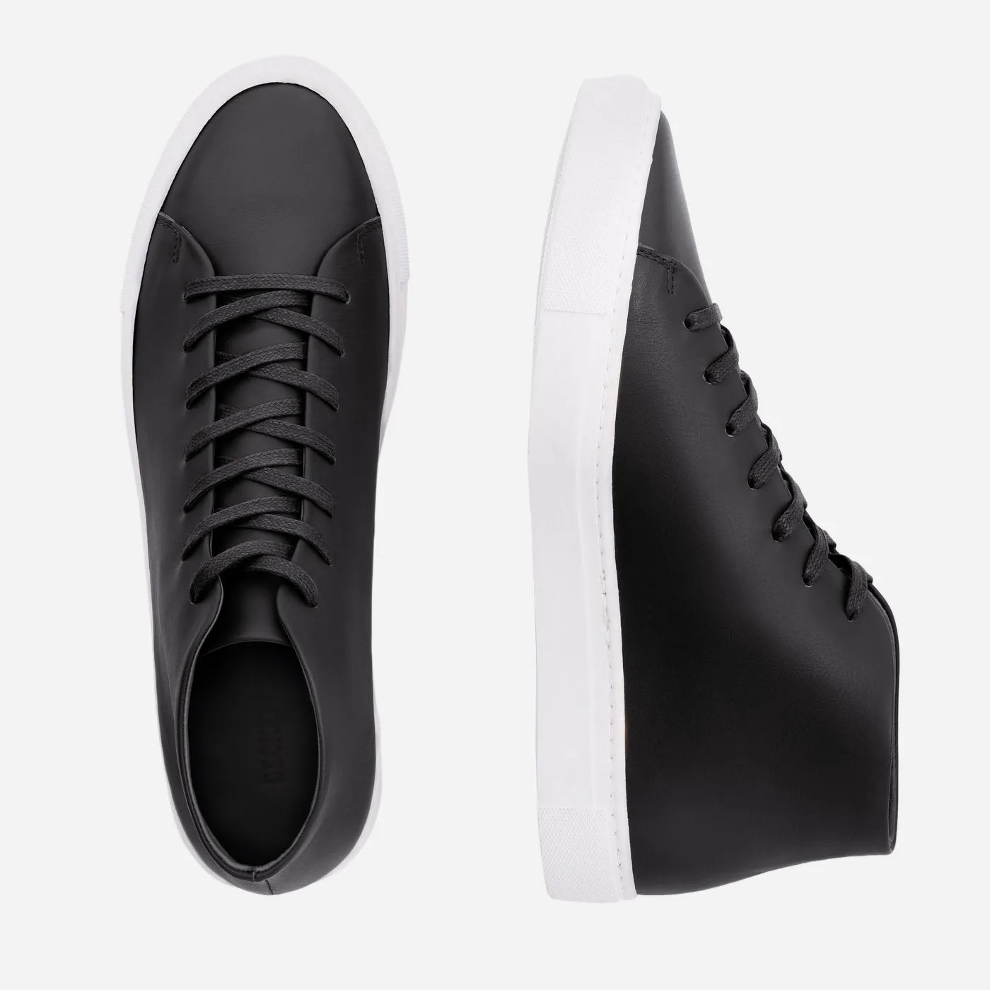 Flexible customer care High Black Leather Reid Sneakers Diverse options Top -
