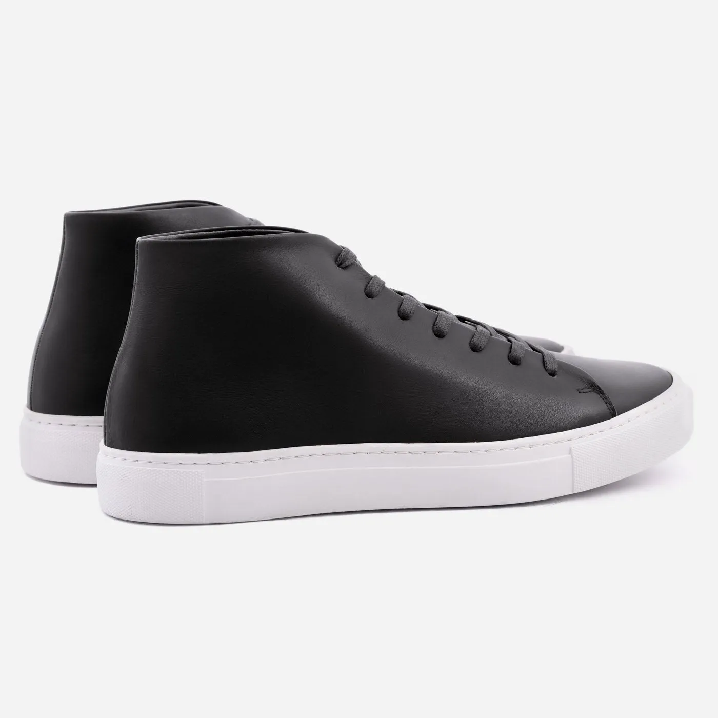 Flexible customer care High Black Leather Reid Sneakers Diverse options Top -