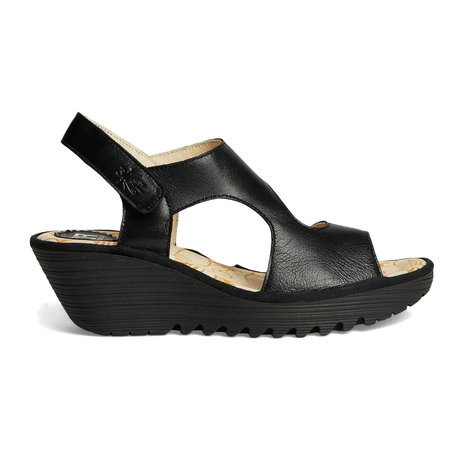 Fly London YOXA576FLY Mousse Leather Women's Heels Sandals